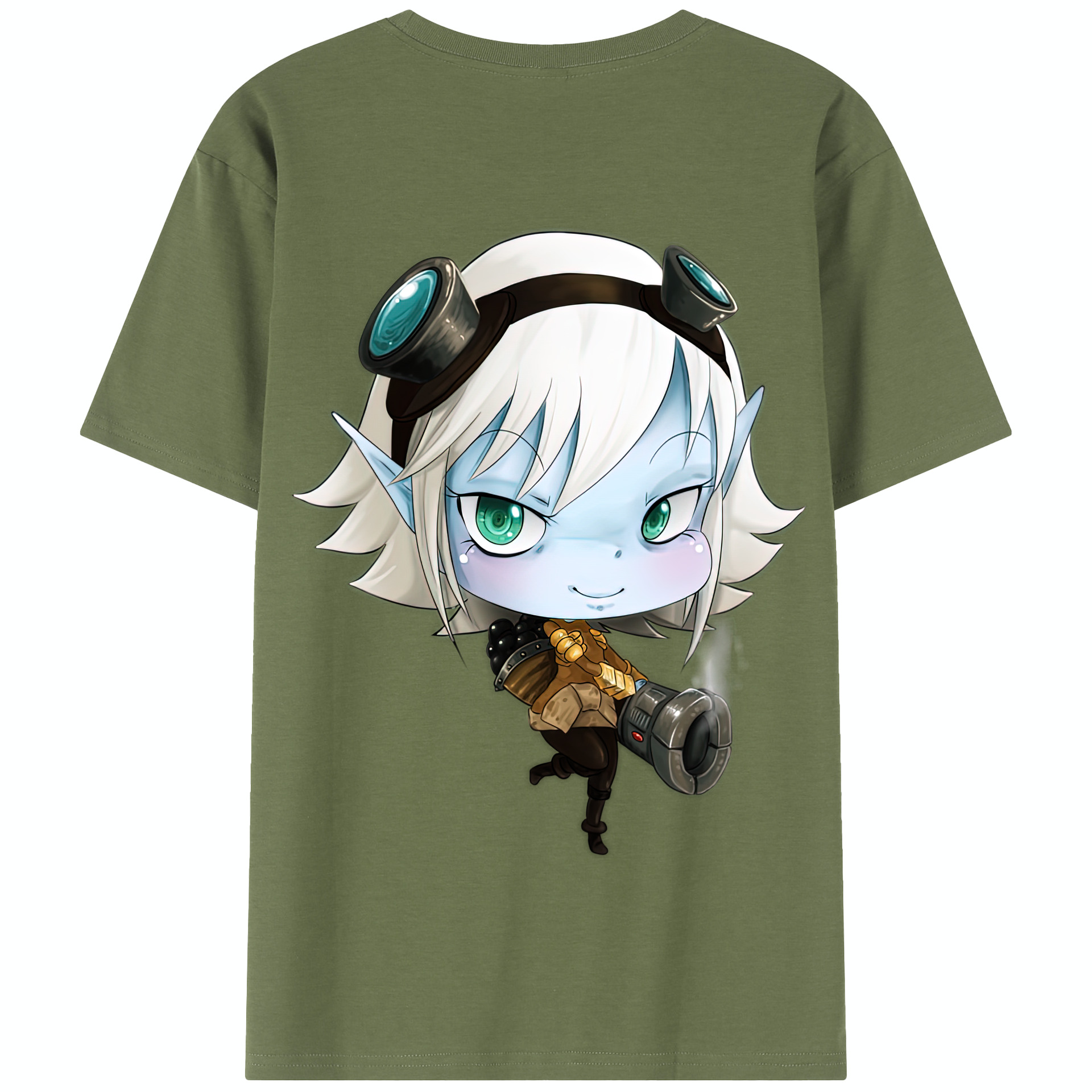 リーグ・オブ・レジェンド League of Legends LOL 綿100％半袖Tシャツ（背面プリント）